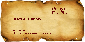 Hurta Manon névjegykártya